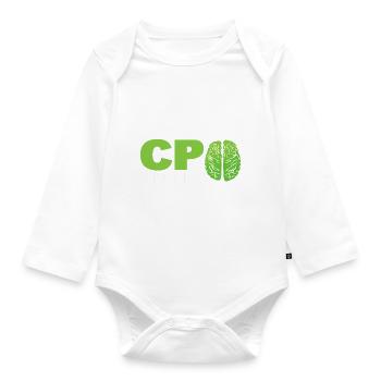 Cerebralparesebewusstsein Neurologe - Baby Bio-Langarm-Body - Weiß - Vorne