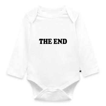The end - Organic Longsleeve Baby Bodysuit - white - Front