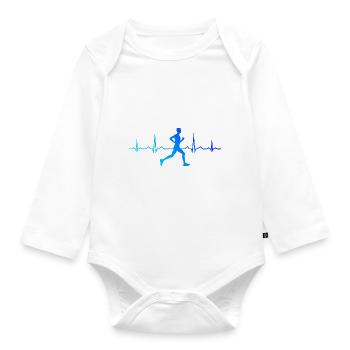Jogging Cross Country Course De Course Hommes - Body Bébé bio manches longues - blanc - Devant