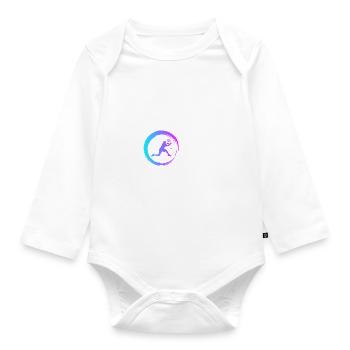 Sporty Hobby Leidenschaft Tennis - Baby Bio-Langarm-Body - Weiß - Vorne