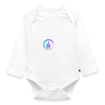 Sporty Hobby Leidenschaft Schach - Baby Bio-Langarm-Body - Weiß - Vorne