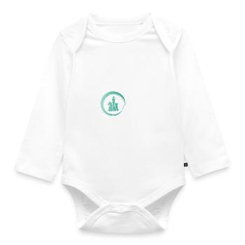 Sporty Hobby Leidenschaft Schach - Baby Bio-Langarm-Body - Weiß - Vorne