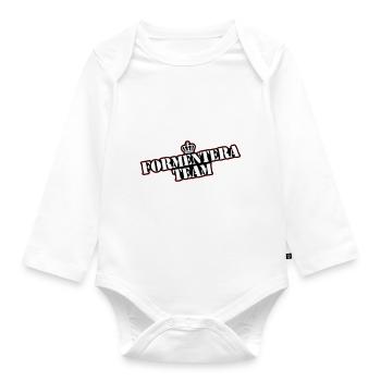 Formentera Team - Organic Longsleeve Baby Bodysuit - white - Front