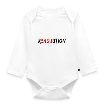 Love Revolution - Organic Longsleeve Baby Bodysuit - white - Front