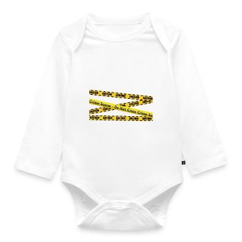 Spurensicherung - Kripo Polizei Kriminaltechnik - Baby Bio-Langarm-Body - Weiß - Vorne