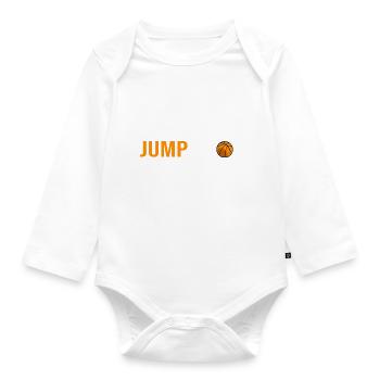Basketball jump shot basketteur joueur de basket - Body Bébé bio manches longues - blanc - Devant