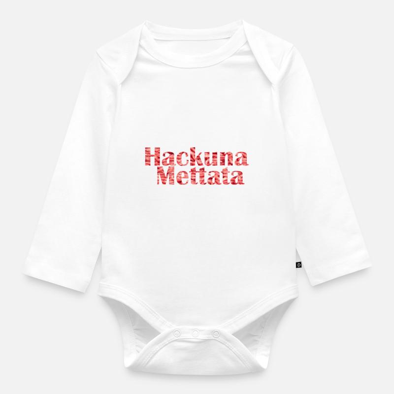 Hack Mett - Body Bébé bio manches longues - blanc