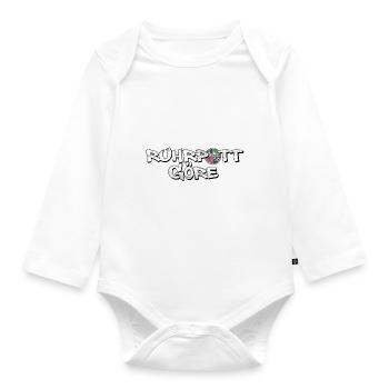 Ruhrpott Göre Gelsenkirchen Wappen - Baby Bio-Langarm-Body - Weiß - Vorne