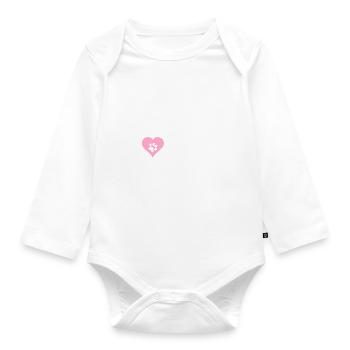 Papillon - Baby Bio-Langarm-Body - Weiß - Vorne