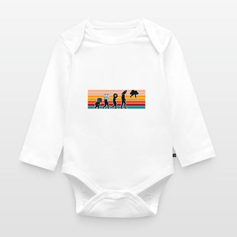 Evolution Of Man Coding Software Developer Program Baby Bio-Langarm-Body