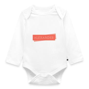 Shield ALEXANDER Alex Alexander - Organic Longsleeve Baby Bodysuit - white - Front