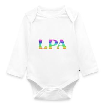 lpa,gran canaria,LGBT,rainbow,las palmas - Organic Longsleeve Baby Bodysuit - white - Front
