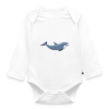 Meerestiere - Baby Bio-Langarm-Body - Weiß - Vorne