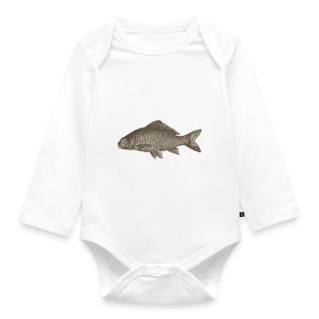 Meerestiere - Baby Bio-Langarm-Body - Weiß - Vorne