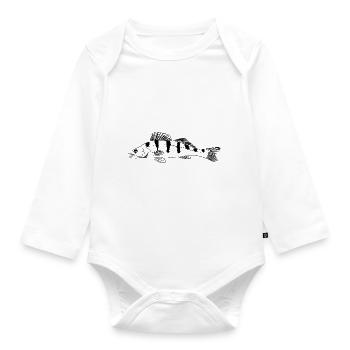 Zander - Organic Longsleeve Baby Bodysuit - white - Front