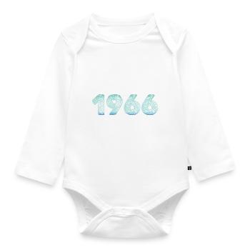 Cold 1966 - Organic Longsleeve Baby Bodysuit - white - Front