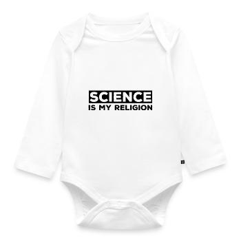 Atheismus - Baby Bio-Langarm-Body - Weiß - Vorne