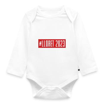 lloret de mar 2023 - Organic Longsleeve Baby Bodysuit - white - Front