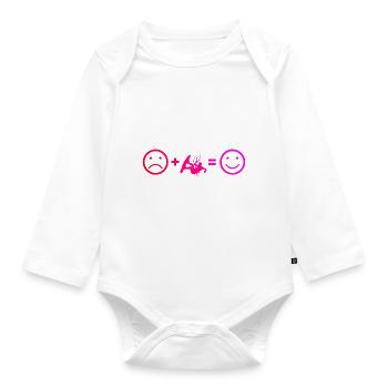 Men's Kitesurfer Kitesurfing Kitesurfing Kitesurfing - Organic Longsleeve Baby Bodysuit - white - Front