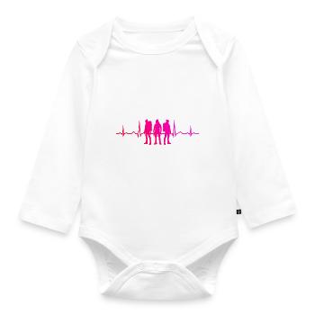 Climbers Climbing Bouldering Climbers Bouldering - Organic Longsleeve Baby Bodysuit - white - Front