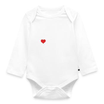 J’aime ma petite amie - Body Bébé bio manches longues - blanc - Devant