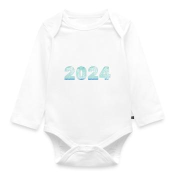 Cold 2024 - Organic Longsleeve Baby Bodysuit - white - Front