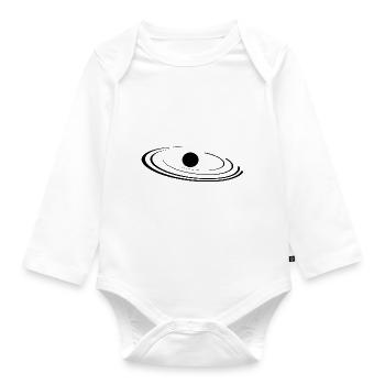 Theoretical planets Sun orbits - Organic Longsleeve Baby Bodysuit - white - Front