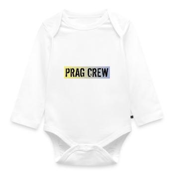 Prag Crew - Baby Bio-Langarm-Body - Weiß - Vorne
