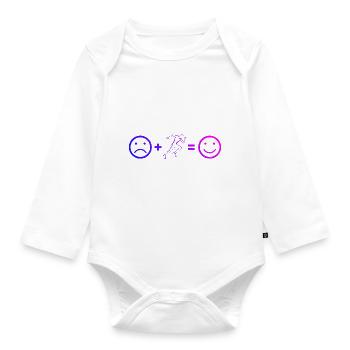 Jogging Homme Cross Country Running Jogging - Body Bébé bio manches longues - blanc - Devant