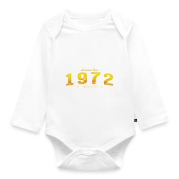 Génial Depuis 1972 Année De Naissance - Millésime 53ème - Body Bébé bio manches longues - blanc - Devant