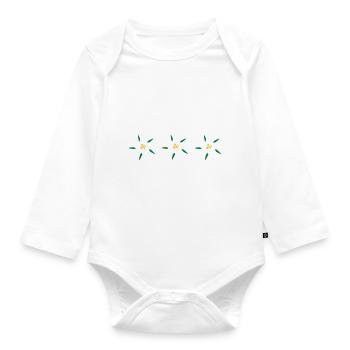 Edelweiss - Baby Bio-Langarm-Body - Weiß - Vorne