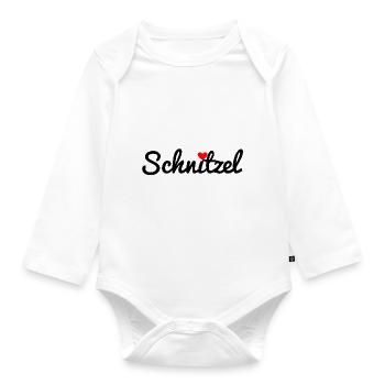 schnitzel - Organic Longsleeve Baby Bodysuit - white - Front