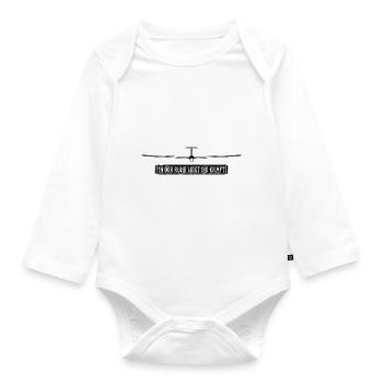 In der ruhe liegt die Kraft Segelflieger Segelflug - Baby Bio-Langarm-Body - Weiß - Vorne