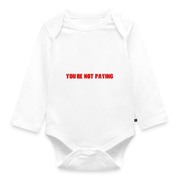 If You're Not Angry, You're Not Paying Attention 4 - Organic Longsleeve Baby Bodysuit - white - Front