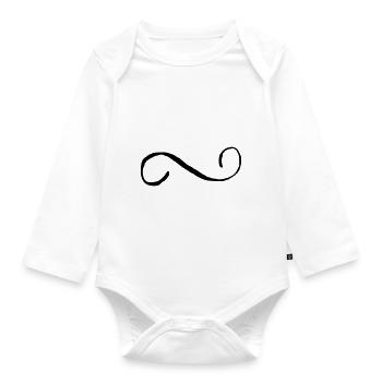 Decoration sketch line - Organic Longsleeve Baby Bodysuit - white - Front