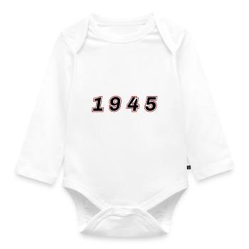 Numéro de l’année 1945 - Body Bébé bio manches longues - blanc - Devant