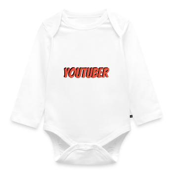 YOUTUBER - Baby Bio-Langarm-Body - Weiß - Vorne
