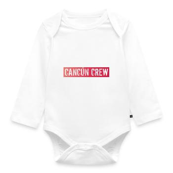 Cancun Crew - Baby Bio-Langarm-Body - Weiß - Vorne