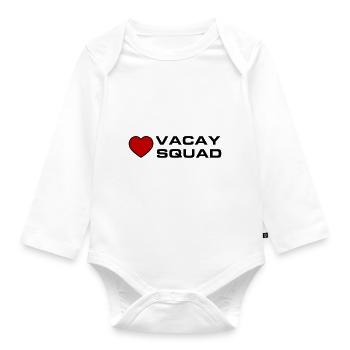 Vacay Squad - Organic Longsleeve Baby Bodysuit - white - Front