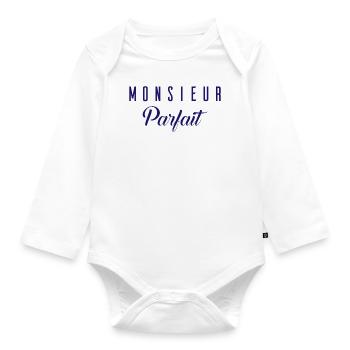 Monsieur Parfait - Body Bébé bio manches longues - blanc - Devant