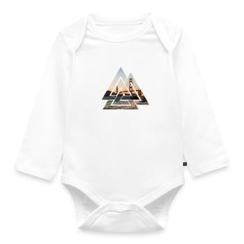 Golden gate bridge - Organic Longsleeve Baby Bodysuit - white - Front