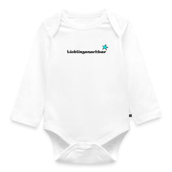 lieblings nachbar - Baby Bio-Langarm-Body - Weiß - Vorne