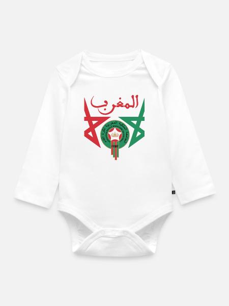 Marokko Frmf - Baby Bio-Langarm-Body - Weiß
