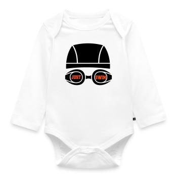 Just swim - Baby Bio-Langarm-Body - Weiß - Vorne