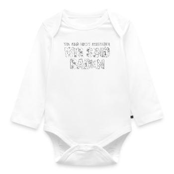 Baden keine Schwaben - Baby Bio-Langarm-Body - Weiß - Vorne
