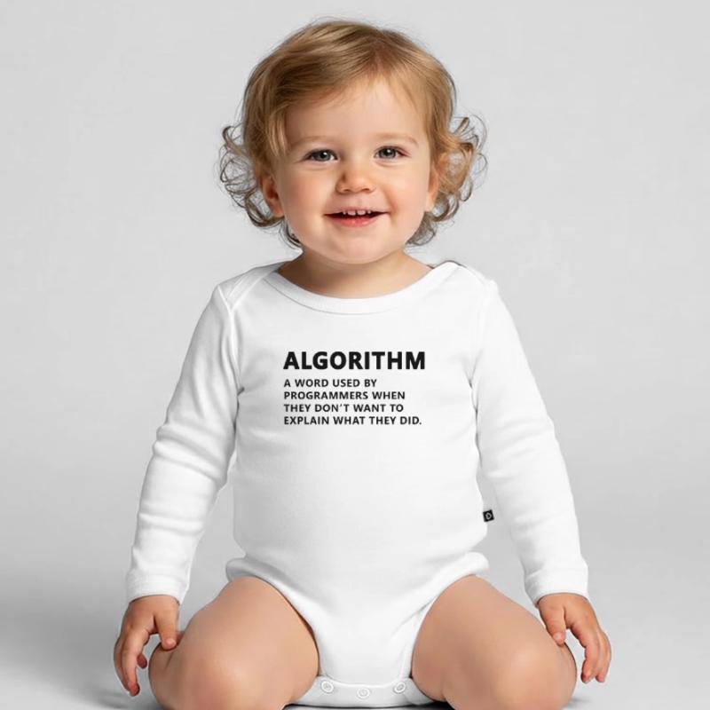 Programmierer Algorithmus Definition Baby Bio-Langarm-Body