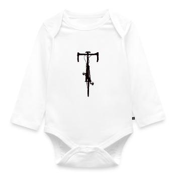 Cyclisme Vélo de course Cyclisme Graphique Image - Body Bébé bio manches longues - blanc - Devant