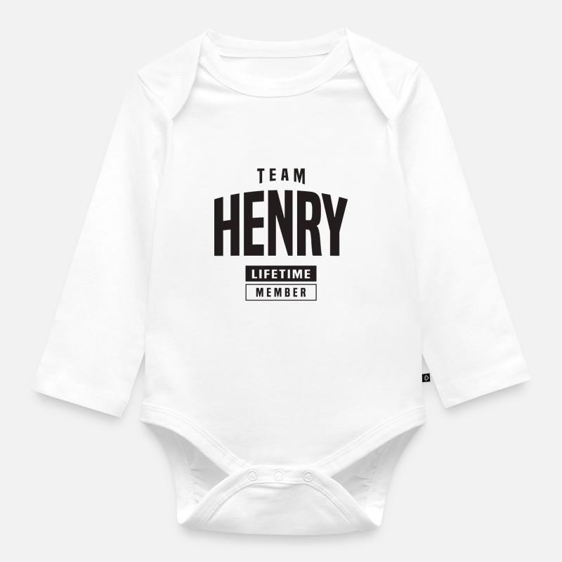 Henry - Baby Bio-Langarm-Body - Weiß