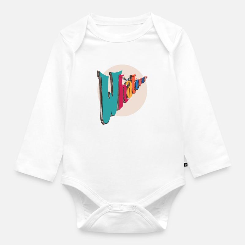 Whatever - Baby Bio-Langarm-Body - Weiß