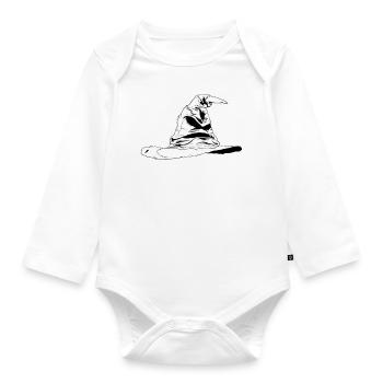 Chapeau parlant - Body Bébé bio manches longues - blanc - Devant